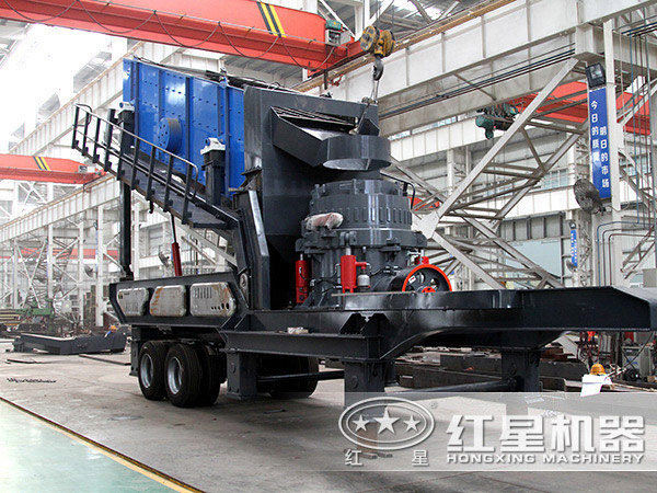 鵝卵石移動式破碎站特點 鵝卵石移動式破碎站特點