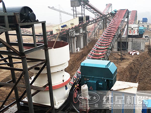 圓錐破碎生產線現場 圓錐破碎生產線現場