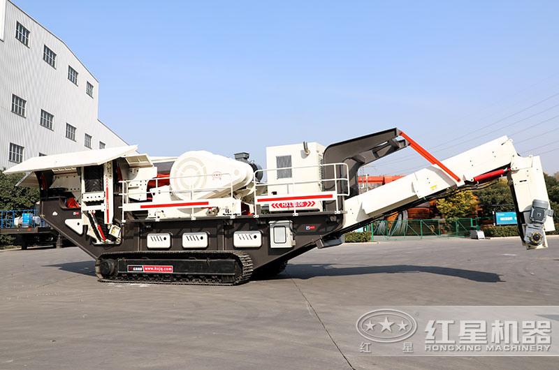 履帶式移動碎石機伸縮自如，轉(zhuǎn)場自由