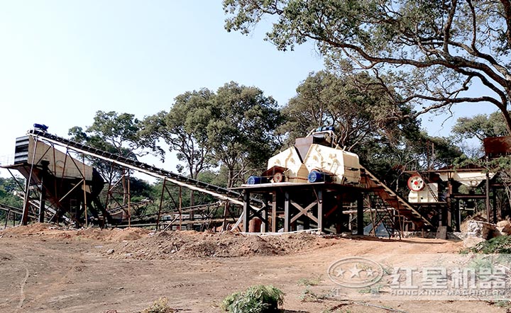 中小型沙石生產線現場 中小型沙石生產線現場