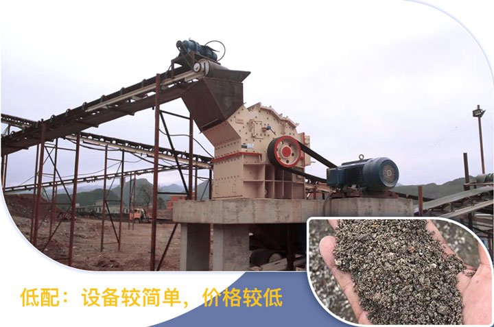 低配的方案價格低，適合小型砂石場