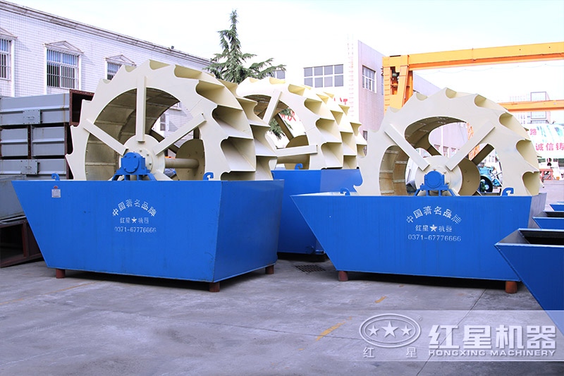 砂石廠常用洗砂設備——大型輪斗式洗砂機 砂石廠常用洗砂設備——大型輪斗式洗砂機